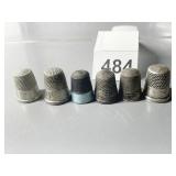 6 METAL THIMBLES