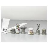 THIMBLES INCL. MICKEY MOUSE PEWTER