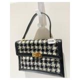 ADRIENNE VITTADINI BLACK/WHITE PURSE