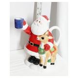 RUDOLPH TEAPOT SANTA HOLDING MUG NIB