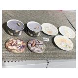 CAT MUSIC BOXES, MINIATURE PLATES PRICILLA