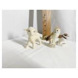 GOEBEL OWL, BIRD AND LAMB