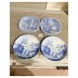 GERMAN PLATES BLUE & WHITE
