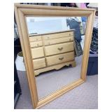 HARD ROCK MAPLE MIRROR 32" X 38" BEVELED