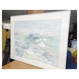 REYNOLDS LILLY PAINTING 49" H X 62" W - HAS TEAR