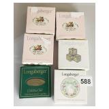 LONGABERGER ACCESSORIES EASTER, 5 YR. MEMBER, (3)