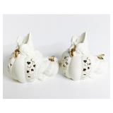 HALLOWEEN PUMPKIN CANDLE STICK LENOX NIB