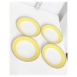 KATE SPADE SEA CLIFFS STRIPE TIDBIT PLATES SET OF