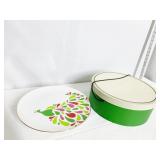 KATE SPADE FESTIVE PEACOCK CAKE PLATE NIB