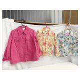 TOG SHOP M, CHRISTOPHER & BANKS ALL BUTTON FRONT