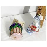 GERMAN INGE GLASS CHRISTMAS ORNAMENTS