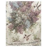 BLOOMING FLOWERS COTTON BLANKET