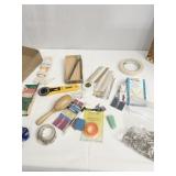 CROCHET HOOKS, ROTARY CUTTER, SAFETY PINS,