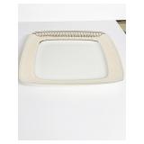 WINDSOR GOLD 12" SQUARE PLATTER NIB