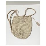 ENZO ANGIOLINI TAN PURSE W/ DRAW CLOSURE TOP