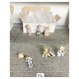 STUDIO HUMMEL ORNAMENTS 6, 1 ORNAMENT DAMAGED AS