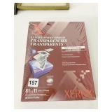 XEROX TRANSPARENTS PAGES