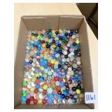 CLAY MARBLES, GLASS AND SHOOTERS