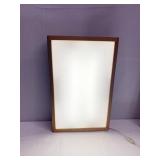 LIGHT IN WOODEN FRAME 20 X 12.5