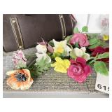 10 PORCELAIN FLOWERS