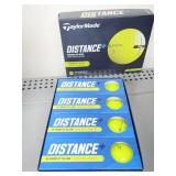 DOZEN NEON YELLOW GOLF BALL NEW IN BOX