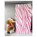 PINK ZEBRA CANDLE T-LITE MOUSE IN BOX