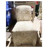 LADIES UPHOL. SLIPPER CHAIR W/ SKIRT