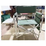 FOLDING SPECTATOR CHAIR W/ TRAY AND SIDE POCKETS