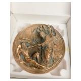GOD CREATES ADAM BRONZE PLATE #A0446 OB