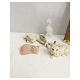 BELLEEK CAT & OTHERS