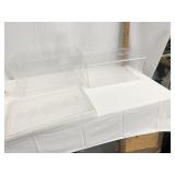 3 PLASTIC BINS WITH LIDS