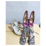 3 PAIRS SHOES NAUGHTY MONKEY 7 1/2 AND OTHERS