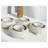 AUSTRIA FLOWER FROG & CANDLE HOLDERS