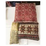 ANTIQUE RUG PILLOW AND OTHER ACCENT PILLOWS