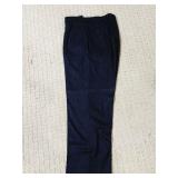 WOOL BLACK SLACKS 38/32 DRY CLEANED
