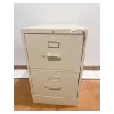 HON 2 DRAWER LOCKING FILE CABINET