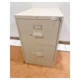 HON 2 DRAWER LOCKING FILE CABINET