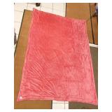 PINK QUILTED COMFORTER 83 X 61