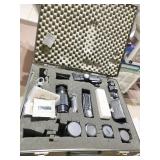 NIKON FG CAMERA BODY, FLASH AND 5 LENS, LIGHT