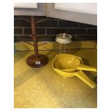 TUPPERWARE COLANDERS, PLASTIC CANISTER, MUG TREE