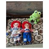 APPLAUSE RAGGEDY ANN AND ANDY WITH TAGS