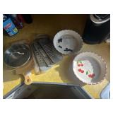 BLUEBERRY PIE, CHERRY PIE PLATES, GRATERS, 1 1/4
