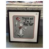22X24 FRAMED DR SEUSS T SHIRT