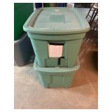 TWO HEAVY DUTY STORAGE CRATES