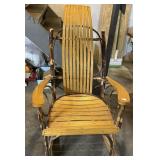 PORCH ROCKER BENT WOOD BACK