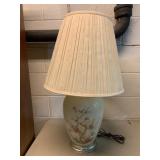 FLOWERS ON BRANCHES LAMP WITH SHADE