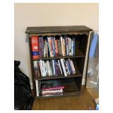 3 SHELF WOOD BOOKSHELF, 27X9.5X37