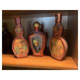 3 EMPTY GYM BEAM DECANTERS