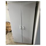 TWO DOOR STORAGE CABINET WITH SHELVES 60 INCHES