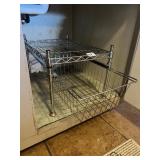 STEEL UNDER SINK RACK WITH PULL OUT DRAWER
